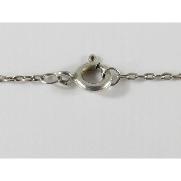 17 3/4" Sterling Silver Necklace with 6 Round Polished Amethyst and Sterling Bal - Picture 5 of 6